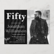 Fifty Modern 50th Birthday Party Photo For Him