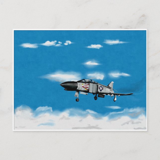 Cartão Postal Fighter do Marinho Fantasma F4 (Frente)