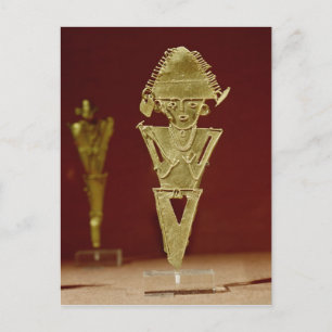 Cartão Postal Figura antropomórfica de um guerreiro