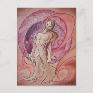 Cartão Postal Figura de Fogo no Plasma