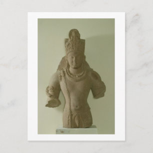 Cartão Postal Figura de Lord Vishnu, Mathura (arenito vermelho)