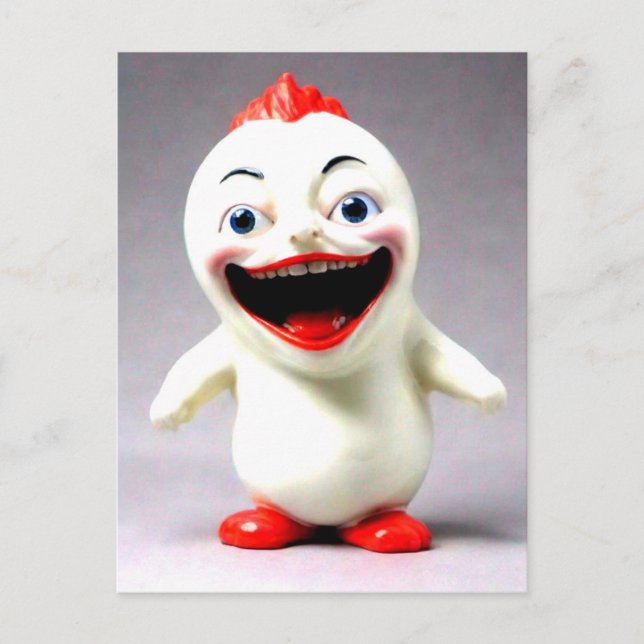 Cartão Postal Figura Engraçada Esquisita (Frente)