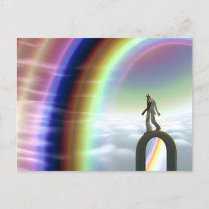 Cartão Postal Figura Misteriosa no Stargate Inter-Dimensional