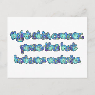 Cartão Postal FIGURA O CANCER SKIN Hakuna Matata Passe o Hat.png