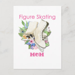Cartão Postal Figura Patinando Mamãe Oferta Melhor Rosa