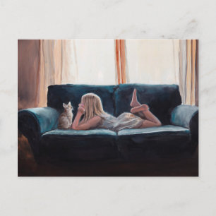 Cartão postal Figurativo de Conversação de Cat