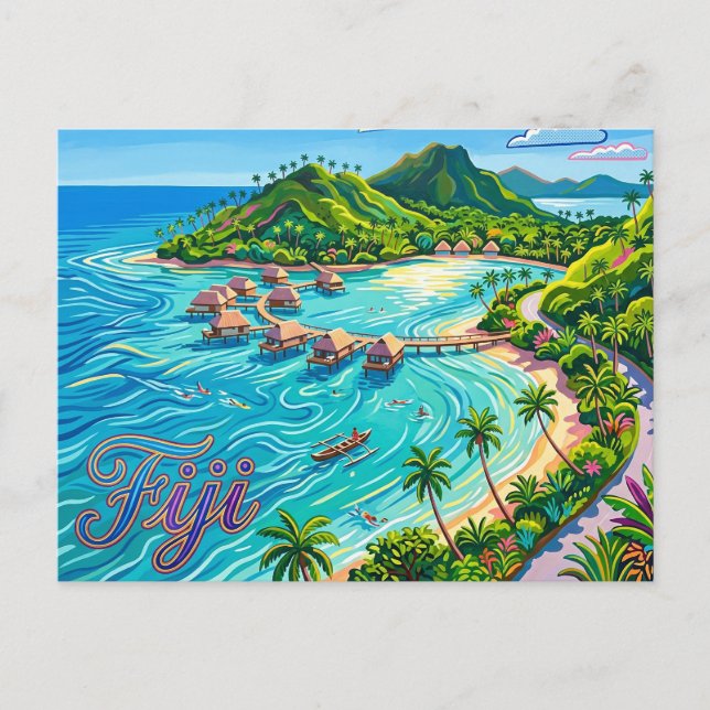 Cartão Postal Fiji (Frente)