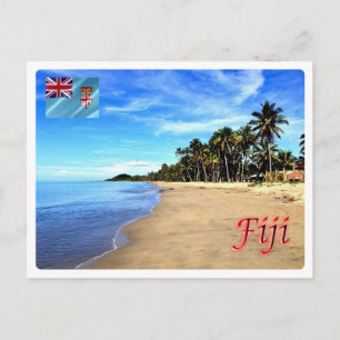 Cartão Postal Fiji - Praia -