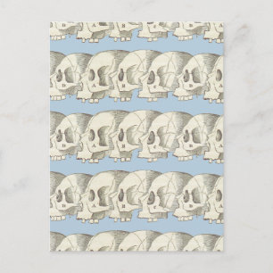 Cartão Postal Fila de crânios
