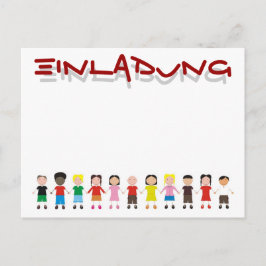 Cartão Postal Fila Infantil