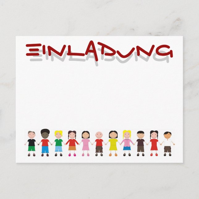 Cartão Postal Fila Infantil (Frente)