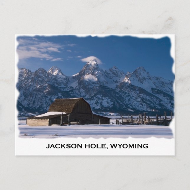 Cartão Postal Fila Mórmon e os Tetons (Frente)