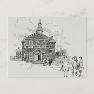 Cartão Postal Filadélfia de Hall do Carpinteiro