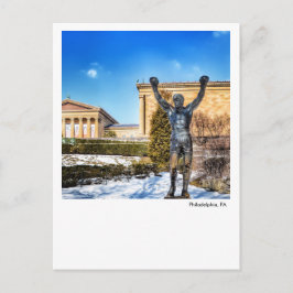 Cartão Postal Filadélfia PA - Estátua do Rocky