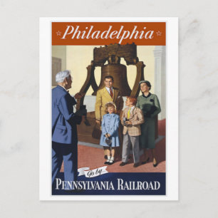 Cartão Postal Filadelphia Pennsylvania Railroad