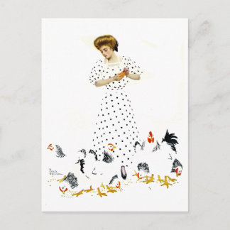 Cartão Postal Filha de Coles Phillips Fadeaway Farmer's
