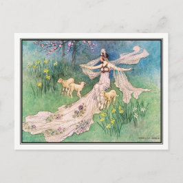 Cartão Postal Filha de Woodcutter de Warwick Goble