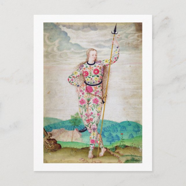 Cartão Postal Filha jovem das fotos, c.1585 (c/c e gou) (Frente)