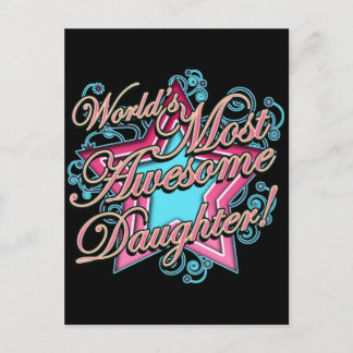 Cartão Postal Filha Mais Incrível Do Mundo