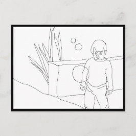 Cartão postal - Filho e Bolhas