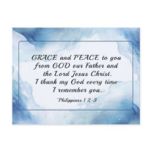 Filipenses 1:2-3 Graça e Paz a Você, Bíblia