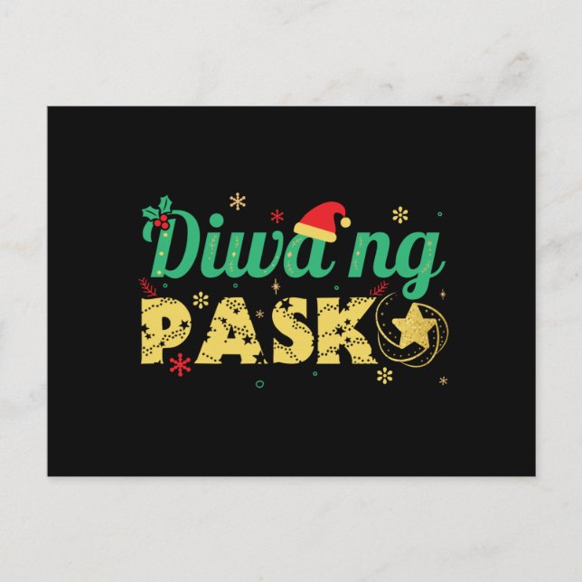 Cartão Postal Filipinas: Espírito do Natal (Frente)