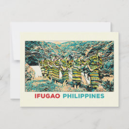 Cartão Postal Filipinas, Ifugao pessoas Cordillera Central