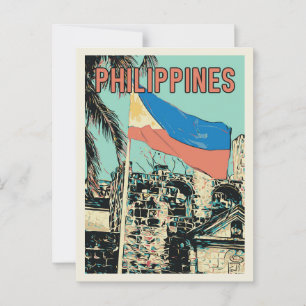 Cartão Postal Filipinas, Manila Intramuros, Santiago fort