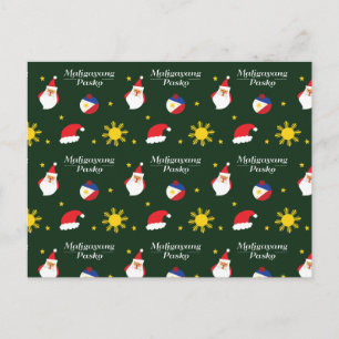 Cartão Postal Filipinas Natal Filipino Maligayang Pasko