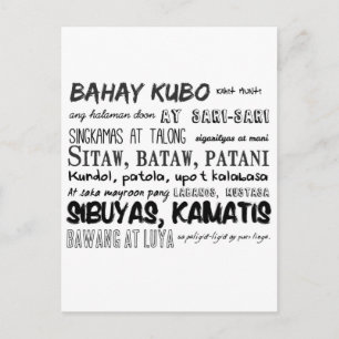 Cartão Postal Filipino Nursery Rhyme