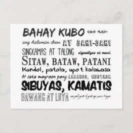 Cartão Postal Filipino Nursery Rhyme