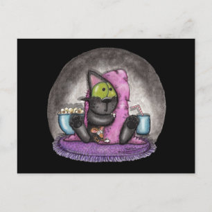 Cartão Postal Filme assustador - Gato e Rato