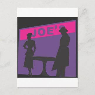 Cartão Postal Filme Noir Scene