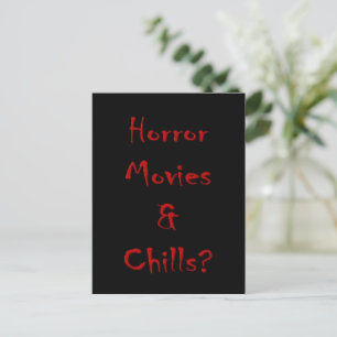 Cartão Postal Filmes de Terror & Arrepimentos? 