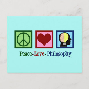 Cartão Postal Filosofia de Paz e Amor
