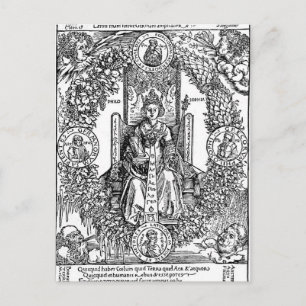 Cartão Postal Filosófia por Albrecht Durer