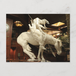 Cartão Postal Fim da escultura de trilha