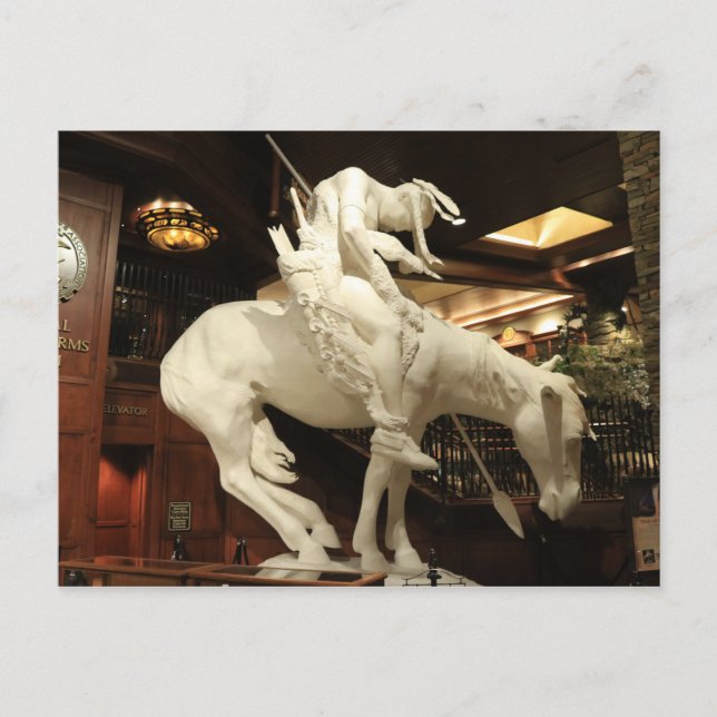 Cartão Postal Fim da escultura de trilha (Frente)