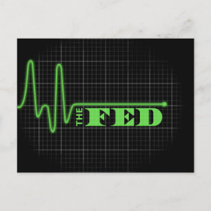 Cartão Postal Fim da linha plana do Fed