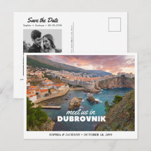 Cartão Postal Fim de Semana de Casamento em Dubrovnik Croácia Sa