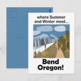 Cartão Postal Fim de semana em Bend Oregon com clima de dupla es