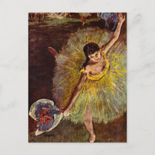 Cartão Postal Fim de uma Arabesca de Edgar Degas, Ballet Vintage