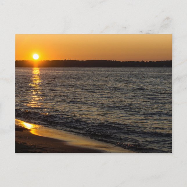 Cartão Postal Fim do Dia em Traverse City (Frente)