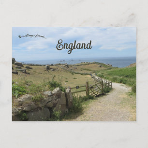 Cartão Postal Fim do Mundo Cornwall Inglaterra