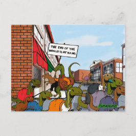 Cartão Postal Fim dos dinossauros mundiais