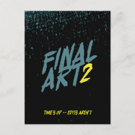 Cartão Postal Final Art 2 - Vintage movie poster parody