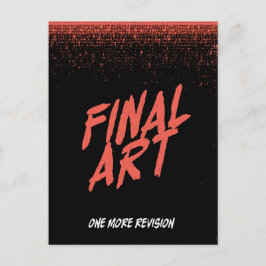 Cartão Postal Final Art - Vintage horror movie poster