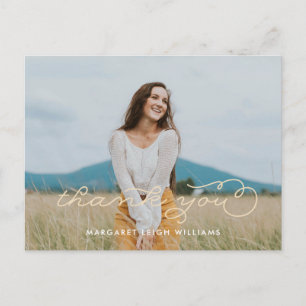 Cartão Postal Finalmente Graduação de Fotografias Obrigado Cartã