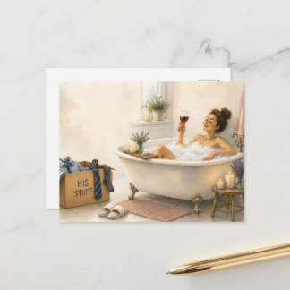 Cartão Postal Finalmente Livre - Presente Feliz de Divórcio