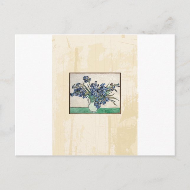 Cartão Postal Fine Art Van Gogh Irises (Frente)